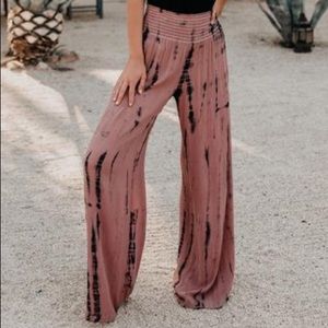 Brand New Never Been Worn Smocked Tie Dye Pants